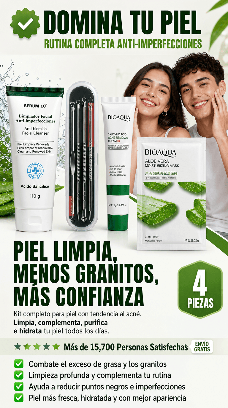 Kit De Acné - 4 Piezas
