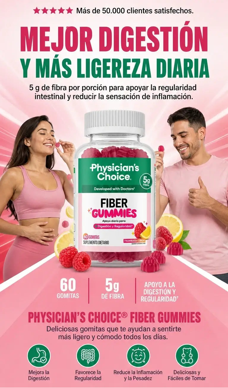 GOMITAS DE FIBRA - 60 GOMITAS