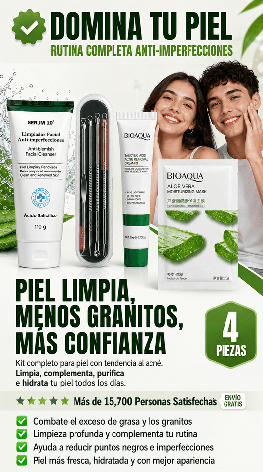 Kit De Acné - 4 Piezas